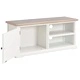 ТВ шкаф, бял, 90x30x40 cм, дърво