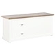 ТВ шкаф, бял, 90x30x40 cм, дърво
