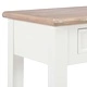 Конзолна маса, бяла, 110x35x80 cм, дърво