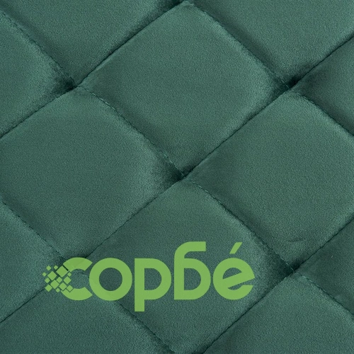 Пейка, 97 см, зелено кадифе и неръждаема стомана ➤ топ цена ➤ sorbe.bg