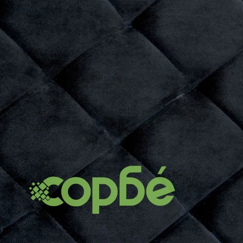 Пейка, 97 см, черно кадифе и неръждаема стомана ➤ топ цена ➤ sorbe.bg