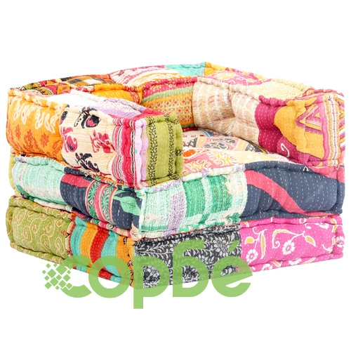 Модулен пуф, пачуърк, текстил ➤ топ цена ➤ sorbe.bg