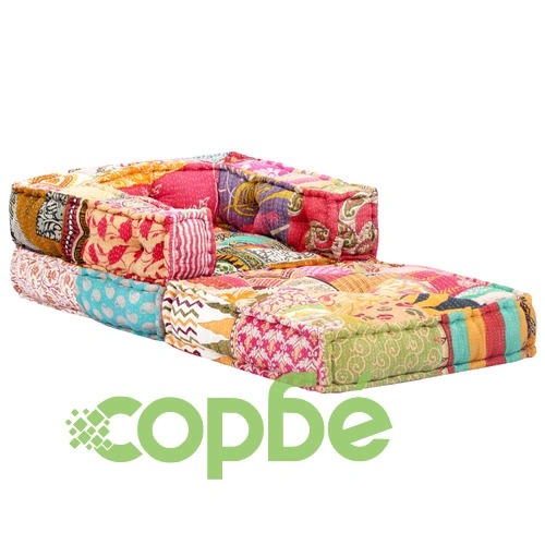 Модулен пуф, пачуърк, текстил ➤ топ цена ➤ sorbe.bg