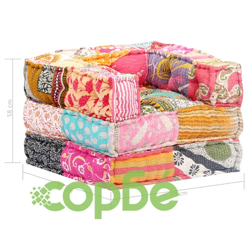 Модулен пуф, пачуърк, текстил ➤ топ цена ➤ sorbe.bg