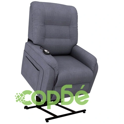 Електрически изправящ ТВ реклайнер, тъмносив, текстил ➤ топ цена ➤ sorbe.bg