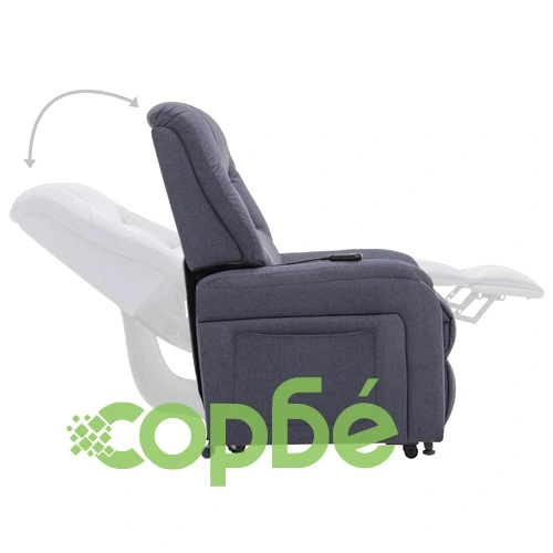 Електрически изправящ ТВ реклайнер, тъмносив, текстил ➤ топ цена ➤ sorbe.bg