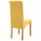 Трапезни столове, 2 бр, жълти, плат