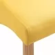 Трапезни столове, 2 бр, жълти, плат