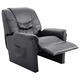 Реклайнер, сив, изкуствена кожа