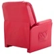 Реклайнер, червен, изкуствена кожа