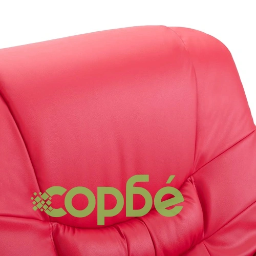 Реклайнер, червен, изкуствена кожа ➤ топ цена ➤ sorbe.bg