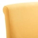 Трапезни столове, 4 бр, жълти, текстил