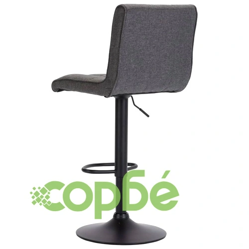 Бар табуретки, 2 бр, тъмносиви, текстил ➤ топ цена ➤ sorbe.bg