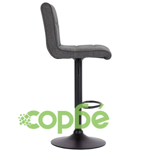 Бар табуретки, 2 бр, тъмносиви, текстил ➤ топ цена ➤ sorbe.bg