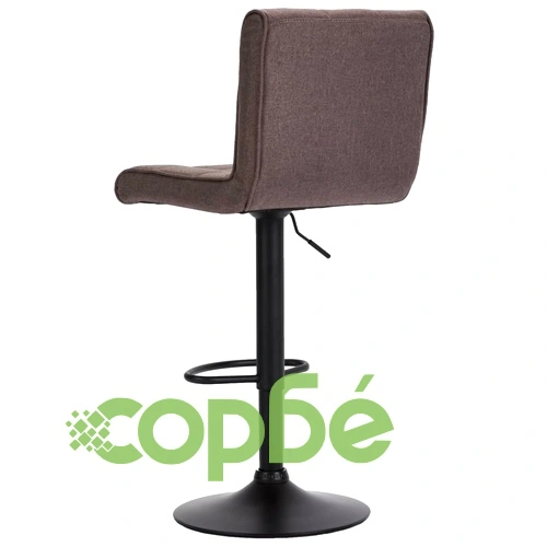 Бар табуретки, 2 бр, таупе, текстил ➤ топ цена ➤ sorbe.bg