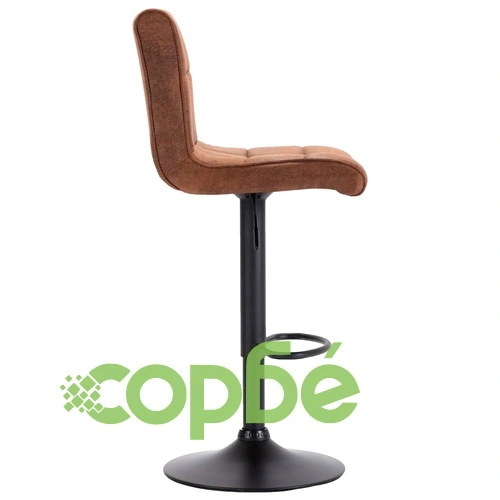 Бар табуретки, 2 бр, кафяви, изкуствен велур ➤ топ цена ➤ sorbe.bg