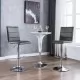 Бар столове, 2 бр, сиви, изкуствена кожа