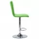 Бар столове, 2 бр, зелени, изкуствена кожа