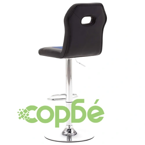 Бар табуретки, 2 бр, сини, изкуствена кожа ➤ топ цена ➤ sorbe.bg