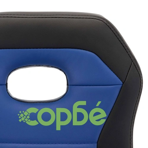 Бар табуретки, 2 бр, сини, изкуствена кожа ➤ топ цена ➤ sorbe.bg