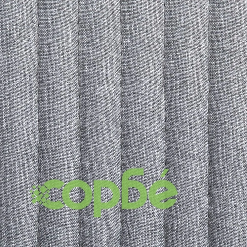 Трапезни столове, 2 бр, светлосиви, текстил ➤ топ цена ➤ sorbe.bg