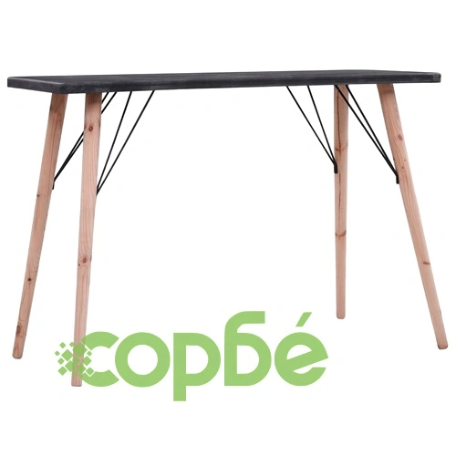 Конзолна маса, бетонен финиш, 112x40x76 см, МДФ ➤ топ цена ➤ sorbe.bg