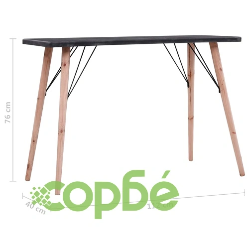 Конзолна маса, бетонен финиш, 112x40x76 см, МДФ ➤ топ цена ➤ sorbe.bg