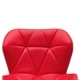 Бар табуретка, червена, изкуствена кожа