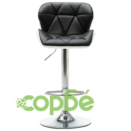 Бар табуретки, 2 бр, черни, изкуствена кожа ➤ топ цена ➤ sorbe.bg