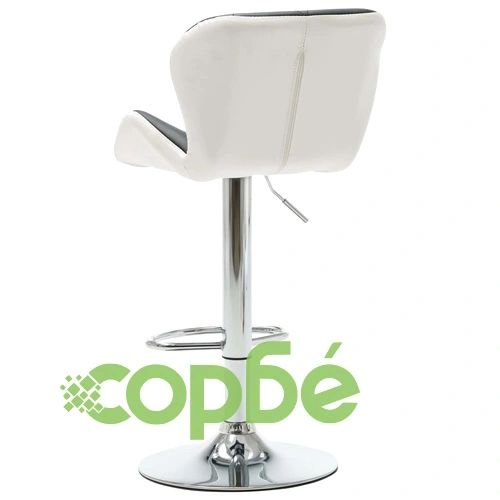 Бар табуретки, 2 бр, черни, изкуствена кожа ➤ топ цена ➤ sorbe.bg