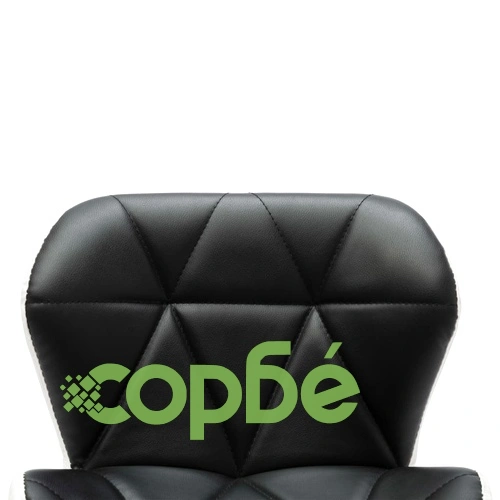 Бар табуретки, 2 бр, черни, изкуствена кожа ➤ топ цена ➤ sorbe.bg