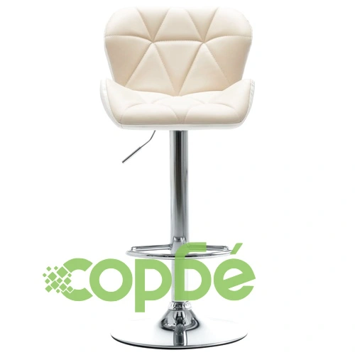 Бар табуретки, 2 бр, кремави, изкуствена кожа ➤ топ цена ➤ sorbe.bg