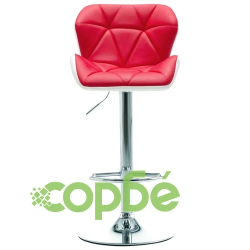 Бар табуретки, 2 бр, червени, изкуствена кожа ➤ топ цена ➤ sorbe.bg