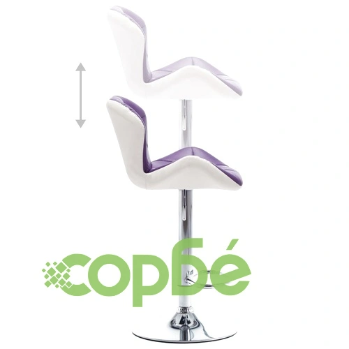 Бар табуретки, 2 бр, лилави, изкуствена кожа ➤ топ цена ➤ sorbe.bg