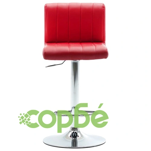 Бар табуретка, виненочервена, изкуствена кожа ➤ топ цена ➤ sorbe.bg