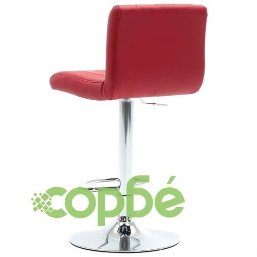 Бар табуретка, виненочервена, изкуствена кожа ➤ топ цена ➤ sorbe.bg