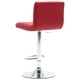 Бар табуретка, виненочервена, изкуствена кожа