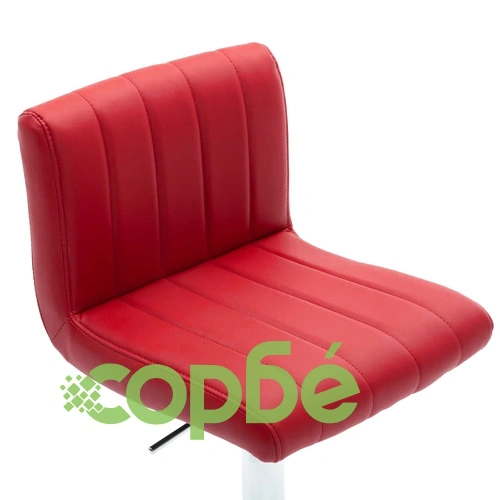 Бар табуретка, виненочервена, изкуствена кожа ➤ топ цена ➤ sorbe.bg