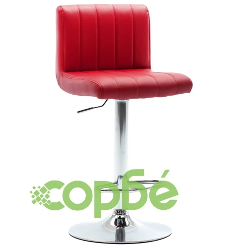 Бар табуретка, виненочервена, изкуствена кожа ➤ топ цена ➤ sorbe.bg