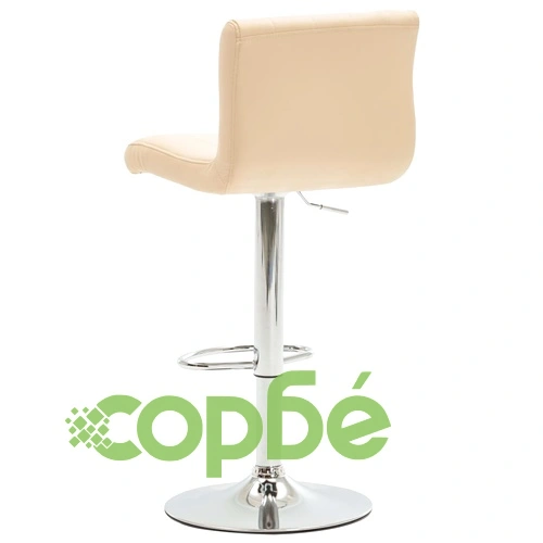 Бар табуретки, 2 бр, кремави, изкуствена кожа ➤ топ цена ➤ sorbe.bg