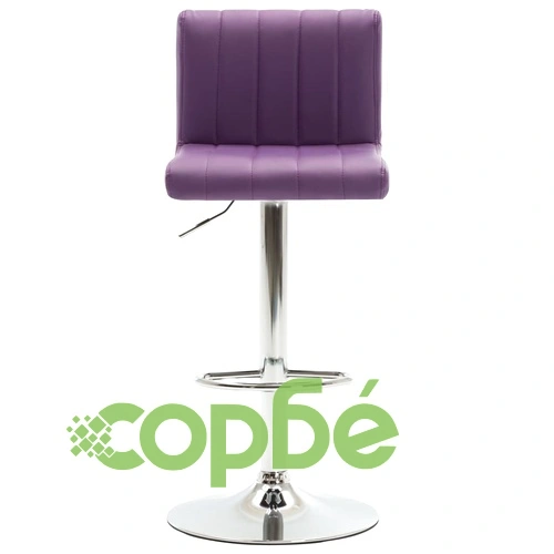 Бар табуретки, 2 бр, лилави, изкуствена кожа ➤ топ цена ➤ sorbe.bg