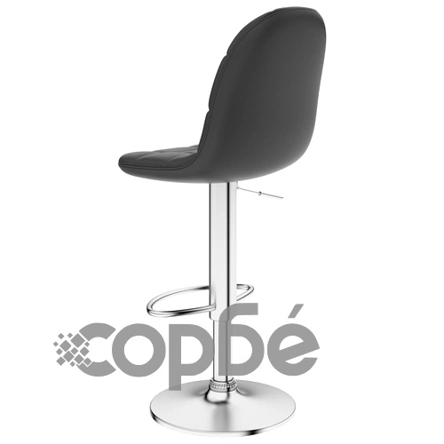 Бар табуретки, 2 бр, сиви, изкуствена кожа  ➤ топ цена ➤ sorbe.bg