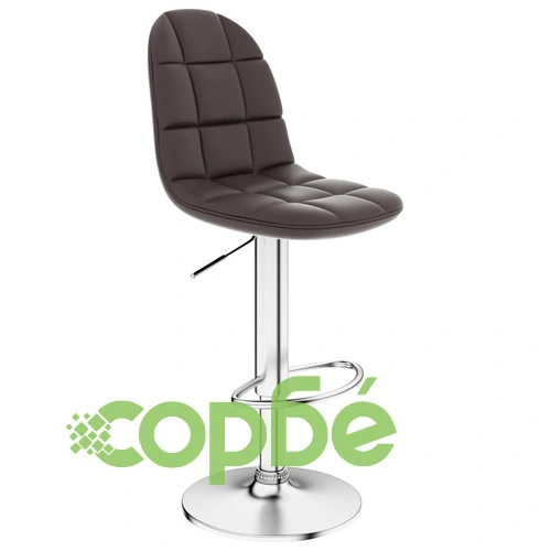 Бар табуретки, 2 бр, кафяви, изкуствена кожа  ➤ топ цена ➤ sorbe.bg