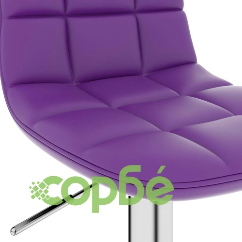 Бар табуретки, 2 бр, лилави, изкуствена кожа  ➤ топ цена ➤ sorbe.bg