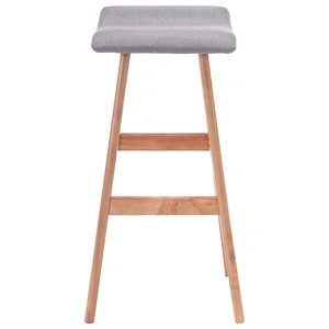 Бар стол, светлосив, текстил