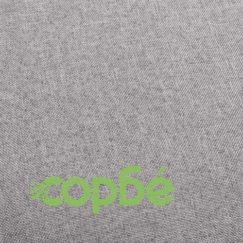 Бар стол, светлосив, текстил ➤ топ цена ➤ sorbe.bg