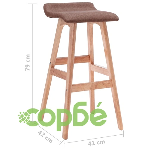 Бар стол, таупе, текстил ➤ топ цена ➤ sorbe.bg