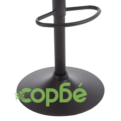 Бар стол с подлакътници, таупе, текстил ➤ топ цена ➤ sorbe.bg