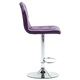 Бар табуретки, 2 бр, лилави, изкуствена кожа
