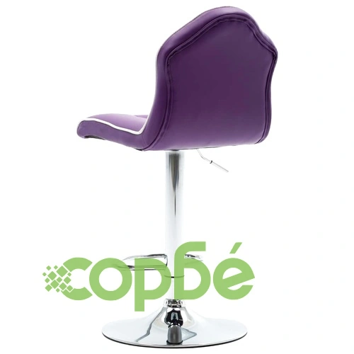 Бар табуретки, 2 бр, лилави, изкуствена кожа ➤ топ цена ➤ sorbe.bg